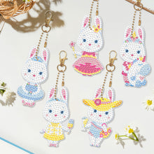 Load image into Gallery viewer, 5pcs Rabbit Double Sided Keychain
