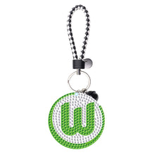 Load image into Gallery viewer, 1pcs football VfL Wolfsburg double-sided - 5D DIY craft keychain
