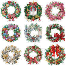 Load image into Gallery viewer, Christmas Wreath-Partial Special Diamond Painting-30x30cm
