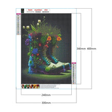 Load image into Gallery viewer, Flower Boots-Full Round Drill Diamond Painting-30x40cm
