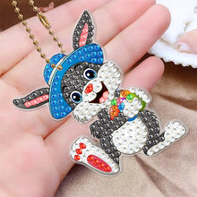 Load image into Gallery viewer, 5pcs Easter Rabbit Double-Sided Drill Keychains
