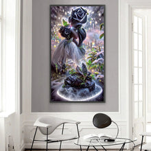 Load image into Gallery viewer, Black Rose-Full Drill Diamond Painting-40x70cm
