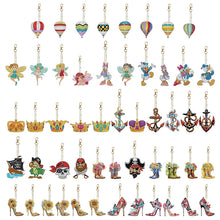 Load image into Gallery viewer, 5/6pcs/sets-Cartoon-Double Side Drill-Diamond Keychain
