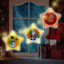 Load image into Gallery viewer, 3pcs/set Diamond Painting Christmas Tree Led Hanging Lights
